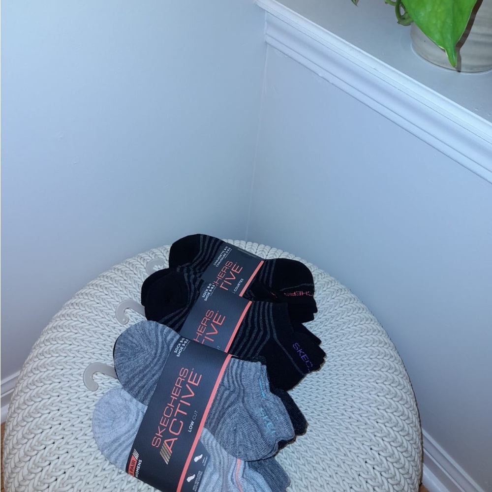 Skechers Active Women's Socks - Black and Gray